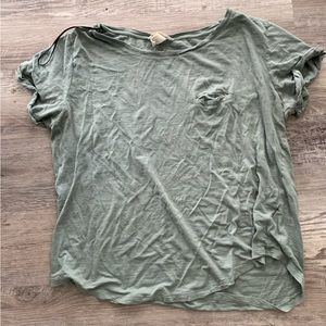 Shirt with fake pocket